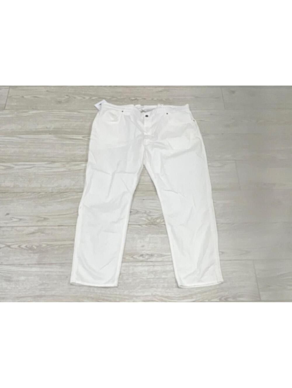 NEW BIG & TALL SLIM FIT Atelier Munro Men's White Chino Pants SIZE 42X31 $395
